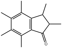 1H-Inden-1-one, 2,3-dihydro-2,3,4,5,6,7-hexamethyl- Structure