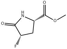 L-Proline, 4-fluoro-5-oxo-, methyl ester, (4S)- 化学構造式