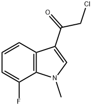 Ethanone, 2-chloro-1-(7-fluoro-1-methyl-1H-indol-3-yl)- 结构式