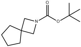 2-Azaspiro[3.4]octane-2-carboxylic acid, 1,1-dimethylethyl ester 结构式