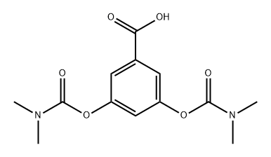 Benzoic acid, 3,5-bis[[(dimethylamino)carbonyl]oxy]- Structure