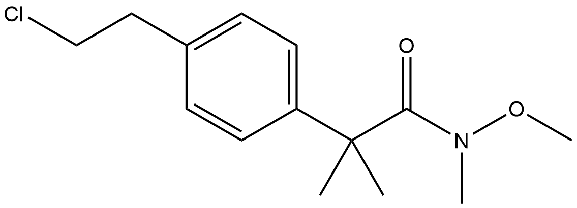 4-(2-Chloroethyl)-N-methoxy-N,α,α-trimethyl-benzeneacetamide Structure