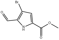 Methyl 4-bromo-5-formyl-1H-pyrrole-2-carboxylate Structure