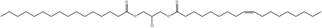 rac-1-Palmitoyl-3-oleoyl-2-chloropropanediol Structure