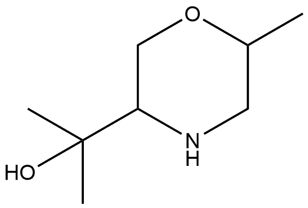 3-Morpholinemethanol,α,α,6-trimethyl- Structure