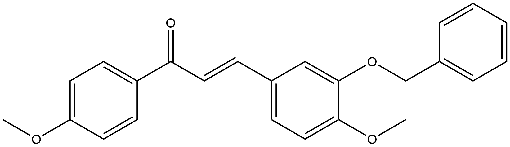 (2E)-1-(4-Methoxyphenyl)-3-[4-methoxy-3-(phenylmethoxy)phenyl]-2-propen-1-one Structure