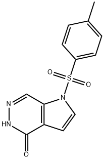 4H-Pyrrolo[2,3-d]pyridazin-4-one, 1,5-dihydro-1-[(4-methylphenyl)sulfonyl]- 化学構造式