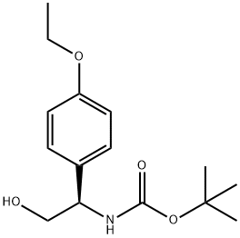 1,1-Dimethylethyl N-[(1R)-1-(4-ethoxyphenyl)-2-hydroxyethyl]carbamate Structure