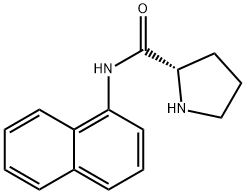 2-Pyrrolidinecarboxamide, N-1-naphthalenyl-, (2S)- 结构式