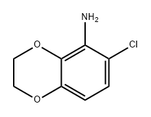 1,4-Benzodioxin-5-amine, 6-chloro-2,3-dihydro- Structure