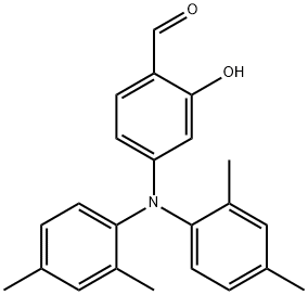 Benzaldehyde, 4-[bis(2,4-dimethylphenyl)amino]-2-hydroxy- Structure