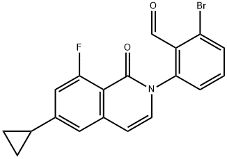 1642290-28-5 2-溴-6-[6-环丙基-8-氟-1-氧代异喹啉-2(1H)-基]苯甲醛