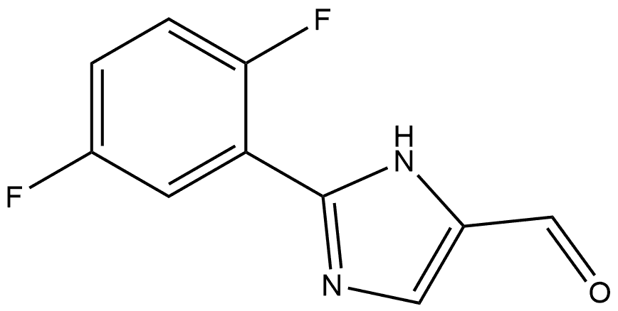 2-(2,5-二氟苯基)-1H-咪唑-5-甲醛,1642808-99-8,结构式