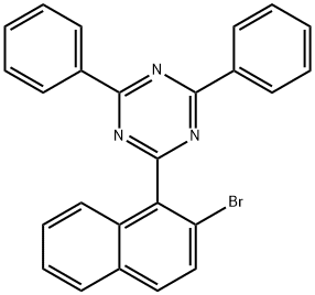 1,3,5-Triazine, 2-(2-bromo-1-naphthalenyl)-4,6-diphenyl- 结构式