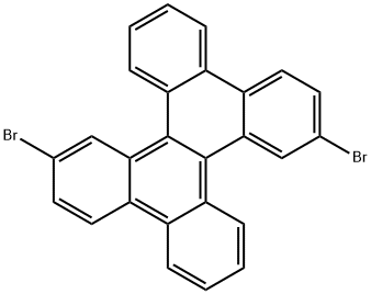 3,11-二溴二苯并[G,P]苯并菲 结构式