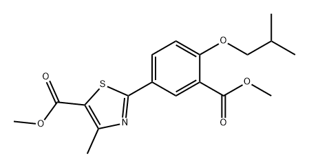 5-Thiazolecarboxylic acid, 2-[3-(methoxycarbonyl)-4-(2-methylpropoxy)phenyl]-4-methyl-, methyl ester|非布司他杂质82