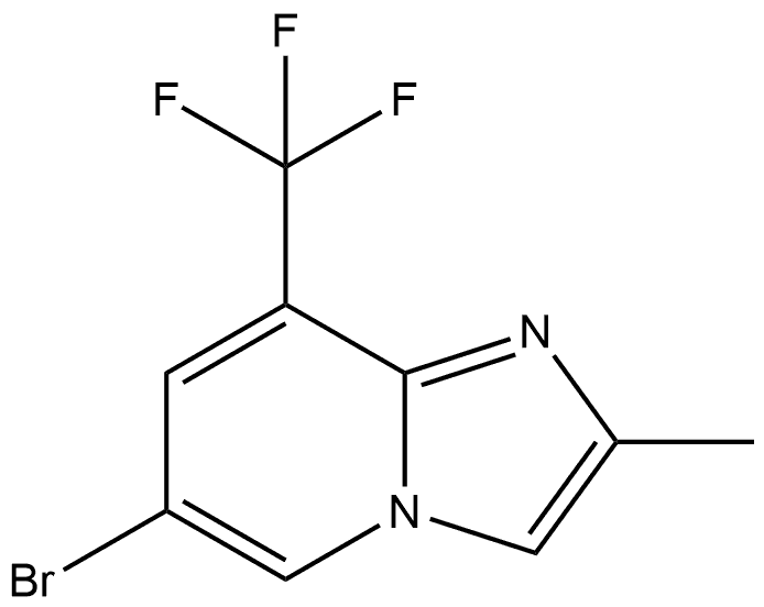 6-溴-2-甲基-8-(三氟甲基)咪唑并[1,2-A]吡啶, 1643153-31-4, 结构式