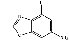 6-Benzoxazolamine, 4-fluoro-2-methyl- Struktur