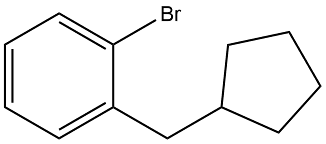 1-Bromo-2-(cyclopentylmethyl)benzene Structure