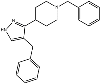 1-Benzyl-4-(4-benzyl-1H-pyrazol-3-yl)piperidine|