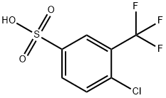 Benzenesulfonic acid, 4-chloro-3-(trifluoromethyl)- 化学構造式