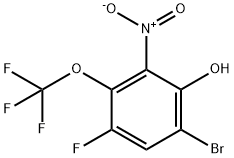 6-Bromo-4-fluoro-2-nitro-3-(trifluoromethoxy)phenol,1644282-05-2,结构式