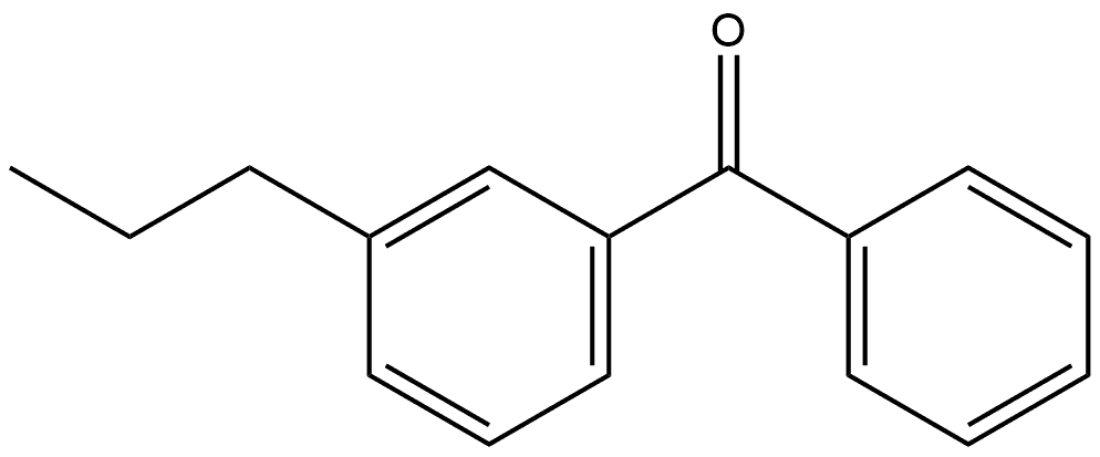 Phenyl(3-propylphenyl)methanone Structure