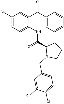 1644308-43-9 (R)-N-(2-benzoyl-4-chlorophenyl)-1-(3,4-dichlorobenzyl)pyrrolidine-2-carboxamide