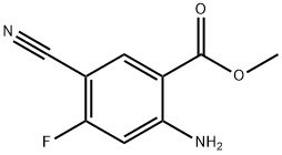 2-氨基-5-氰基-4-氟苯甲酸甲酯 结构式