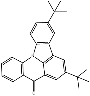 3,6-di-tert-butyl-8H-indolo[3,2,1-de]acridin-8-one Structure