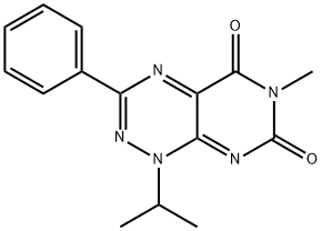 Pyrimido[5,4-e]-1,2,4-triazine-5,7(1H,6H)-dione, 6-methyl-1-(1-methylethyl)-3-phenyl-