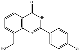 2-(4-Bromophenyl)-8-(hydroxymethyl)quinazolin-4(3H)-one Structure