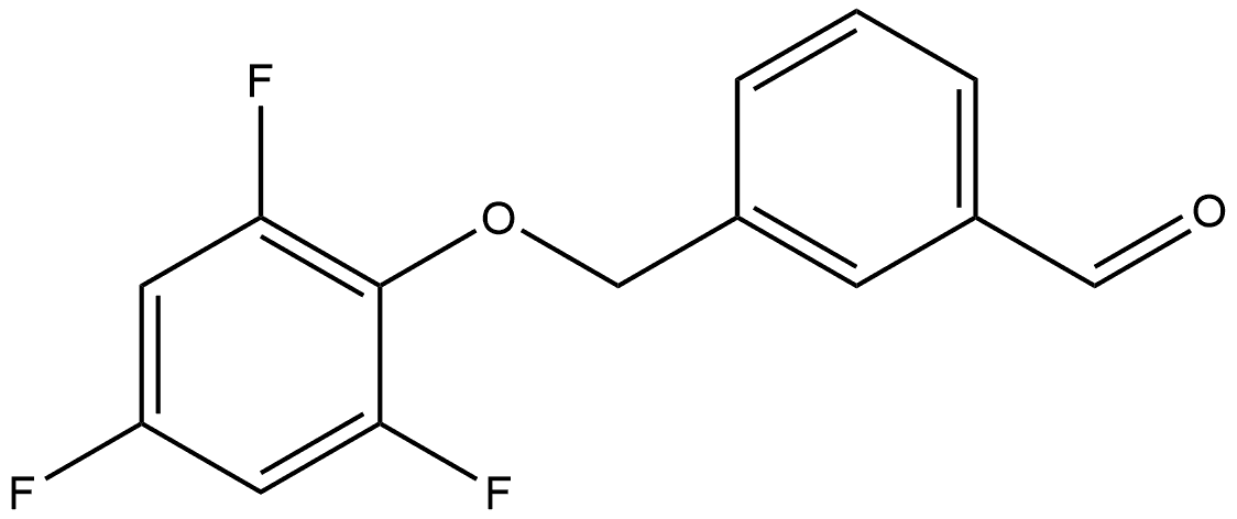 3-[(2,4,6-Trifluorophenoxy)methyl]benzaldehyde Structure