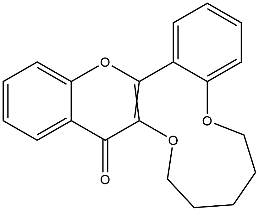 8,14,23-Trioxatetracyclo[13.8.0.0^{2,7}.0^{17,22}]tricosa-1(15),2(7),3,5,17,19,21-heptaen-16-one 化学構造式