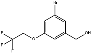 (3-Bromo-5-(2,2,2-trifluoroethoxy)phenyl)methanol Struktur