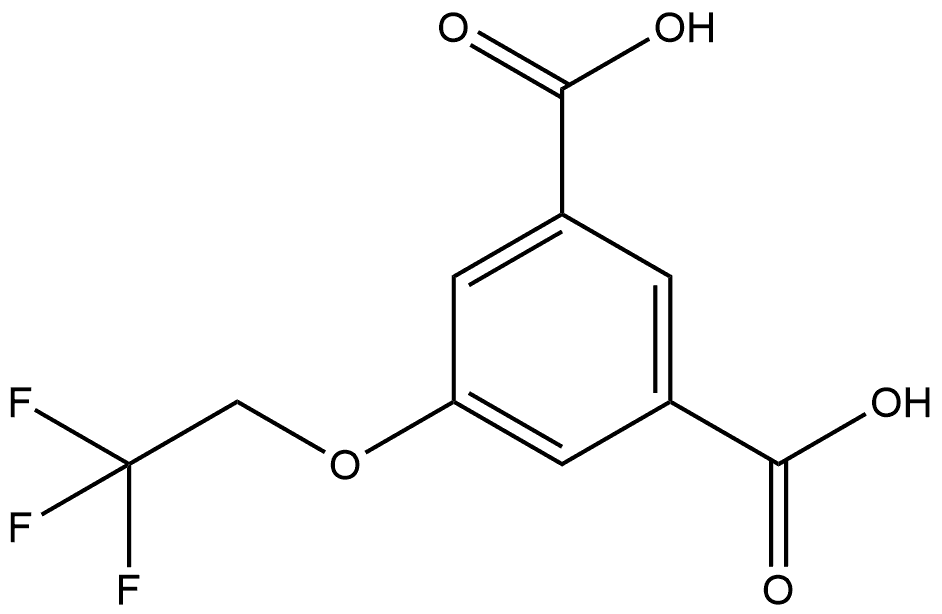 5-(2,2,2-Trifluoroethoxy)-1,3-benzenedicarboxylic acid,1646610-79-8,结构式