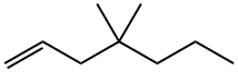 1-Heptene, 4,4-dimethyl-,1647-09-2,结构式