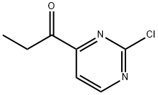 1-Propanone, 1-(2-chloro-4-pyrimidinyl)- Struktur