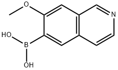 B-(7-METHOXY-6-ISOQUINOLINYL)BORONIC ACID 结构式