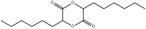 1,4-Dioxane-2,5-dione, 3,6-dihexyl- 结构式