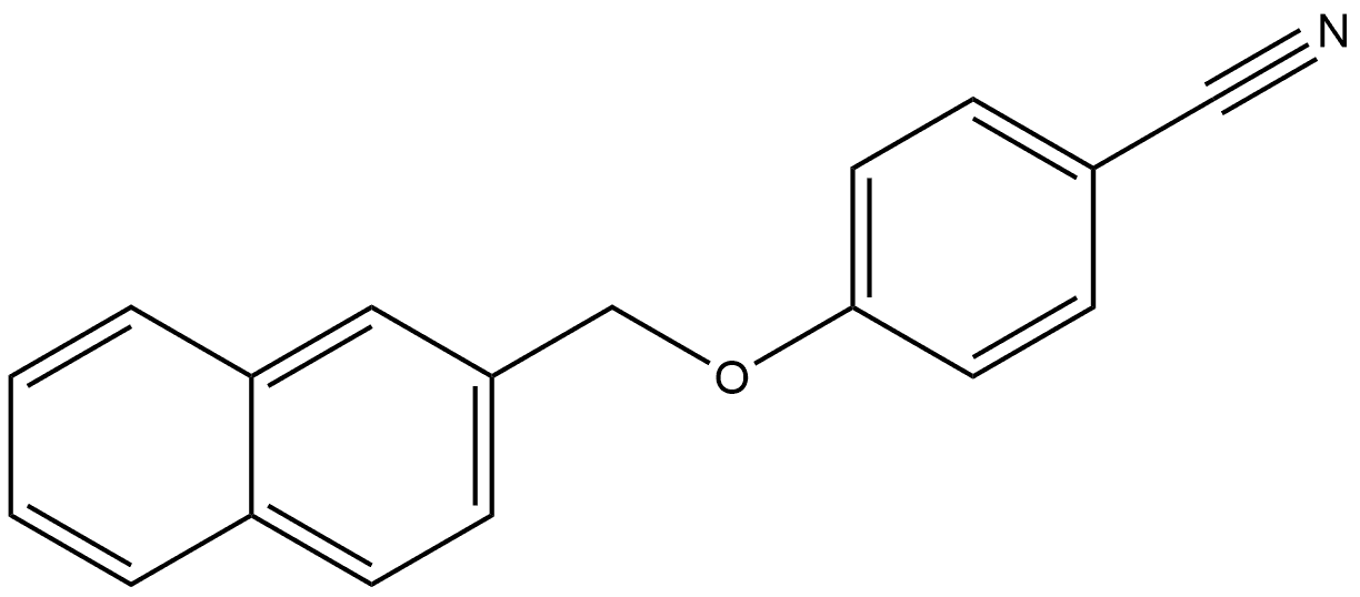 4-(2-Naphthalenylmethoxy)benzonitrile Struktur