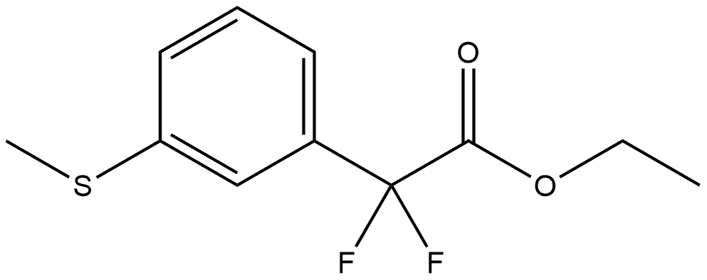 Ethyl α,α-difluoro-3-(methylthio)benzeneacetate Structure