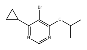 5-溴-4-环丙基-6-异丙氧基嘧啶,1649454-58-9,结构式