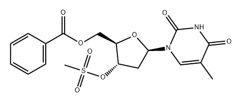 Thymidine, 5'-benzoate 3'-methanesulfonate