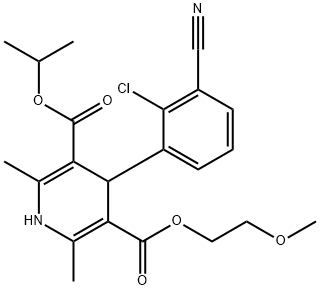 165187-25-7 3,5-Pyridinedicarboxylic acid, 4-(2-chloro-3-cyanophenyl)-1,4-dihydro-2,6-dimethyl-, 3-(2-methoxyethyl) 5-(1-methylethyl) ester