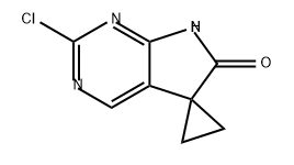 2'-氯螺[环丙烷-1,5'-吡咯并[2,3-D]嘧啶]-6'(7'H)-酮,1651891-59-6,结构式