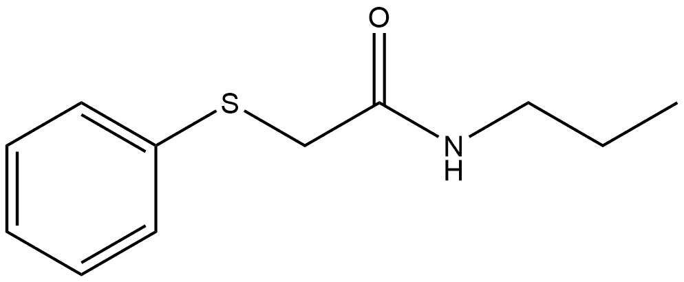 2-(phenylsulfanyl)-N-propylacetamide Struktur