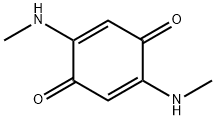 2,5-ビス(メチルアミノ)-p-ベンゾキノン 化学構造式