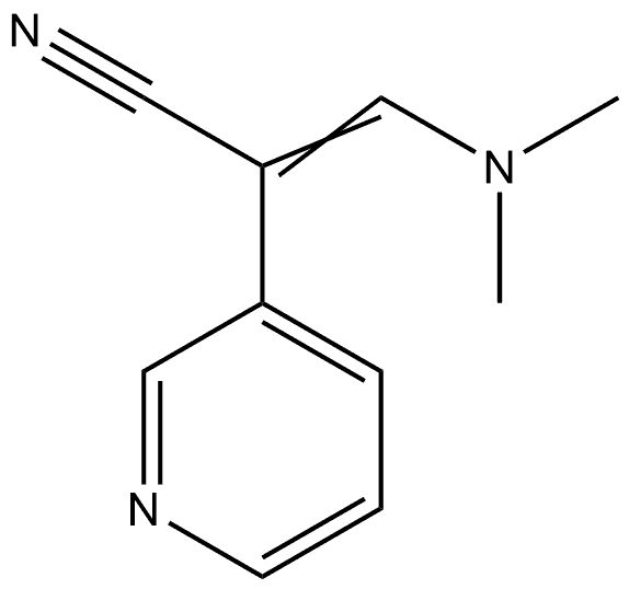 3-Pyridineacetonitrile, α-[(dimethylamino)methylene]-,165404-42-2,结构式