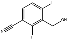 Benzonitrile, 2,4-difluoro-3-(hydroxymethyl)- Structure